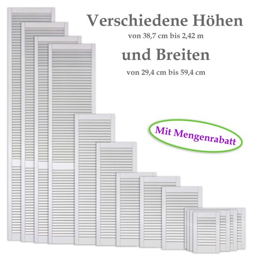 Lamellentüren weiß mit