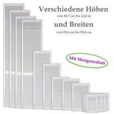 Lamellentüren weiß mit