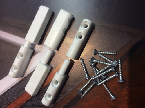 Pvc scharniere 3er set - pvc,