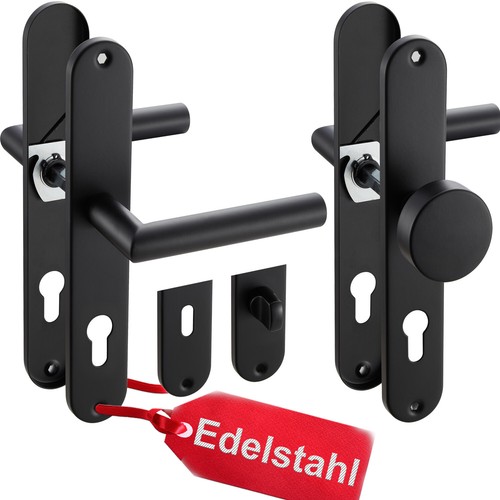 Türklinke schwarz langschild - schwarz,